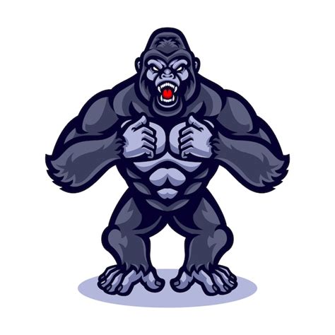 Gorilla Vector Mascot Premium Vector