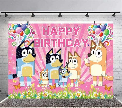 Bluey Party Decoration Sheepdog Happy Birthday India Ubuy