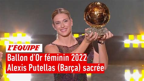 Alexia Putellas Bar A Remporte Le Ballon D Or F Minin Youtube