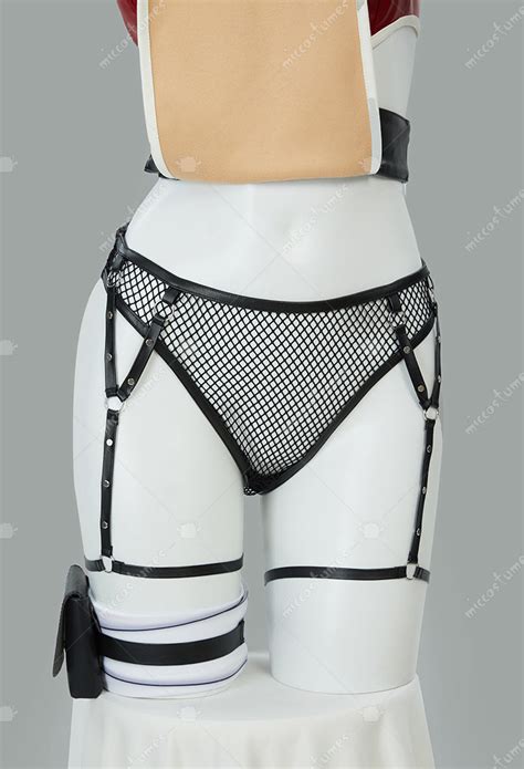 Women Ninja Sakura Derivative Sexy Lingerie Set Cutout Backless Halter Top And Mesh Panty With