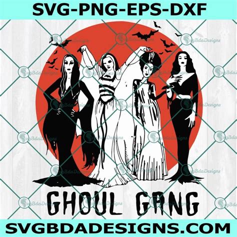 Ghoul Gang Halloween Svg Ghoul Gang Witch Svg Horror Movie Svg