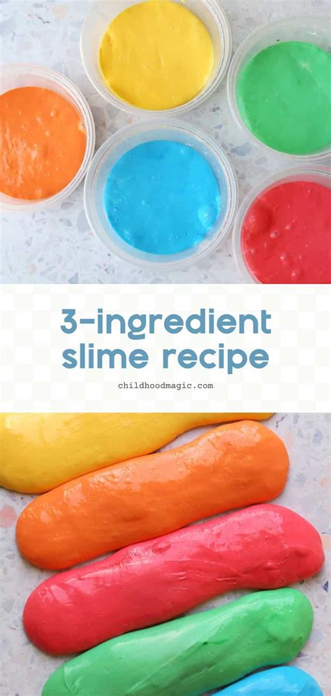 How to Make Slime - 3 Ingredients - Childhood Magic How To Make Oobleck ...