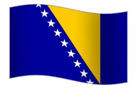 Bosnia Sy Herzegovina Flag Animation