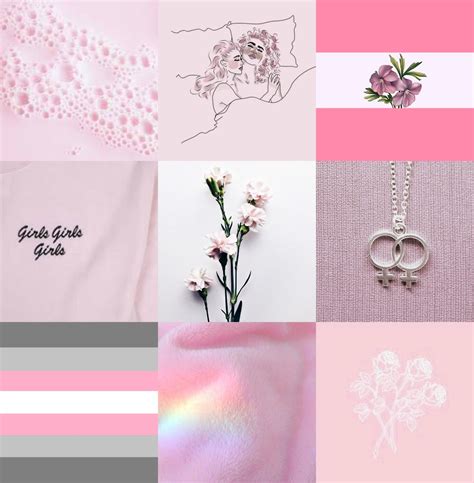 lgbtq aesthetics sapphic demigirl  soft pink colors