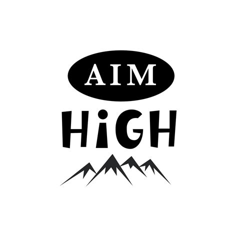 Aim High. Inspirational hipster, kids poster 11772494 Vector Art at Vecteezy