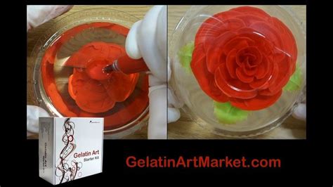 Watch This Video To Learn How To Make Flowers In Gelatin Using The