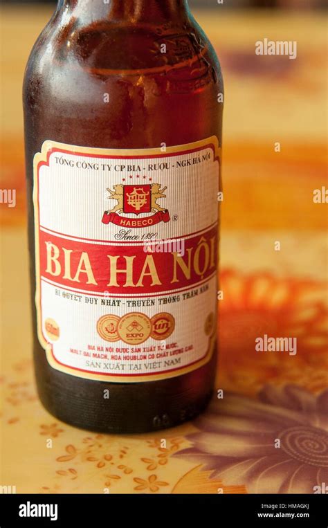 Vietnamese beer. Bia Ha Noi. Vietnam Stock Photo - Alamy