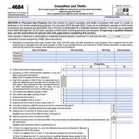 Irs Form 4684 Casualties And Thefts Forms Docs 2023