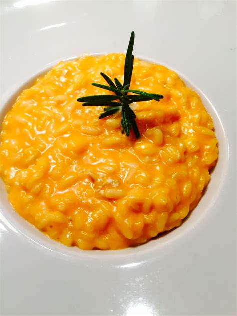 Risotto Con Crema Di Zucca E Gorgonzola Pumkin Ricotto Cream With