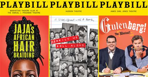 Take a Look at New Broadway and Off-Broadway Playbill Covers for Fall ...