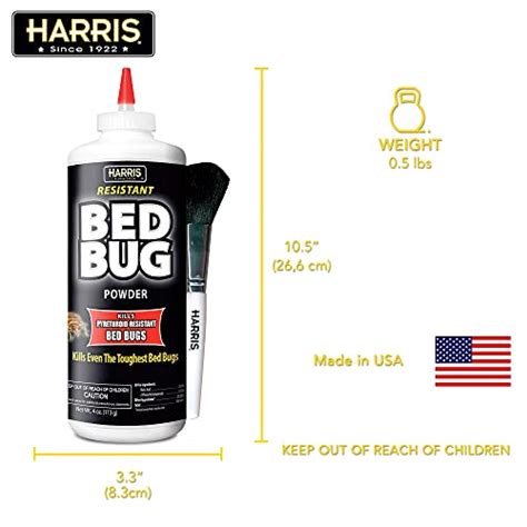 Harris Bed Bug Killer Powder 4oz With Application Brush Pricepulse