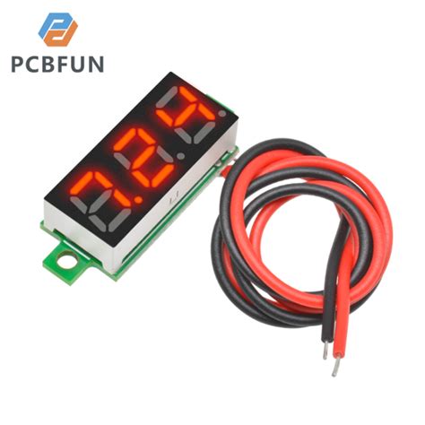 Pcbfun Mini Digital Dc Voltmeter Inch Two Wire V V Mini