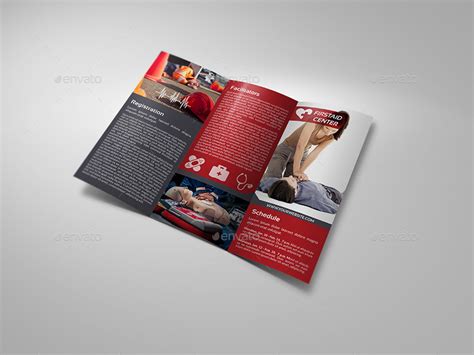 First Aid Training Tri Fold Brochure Template Print Templates