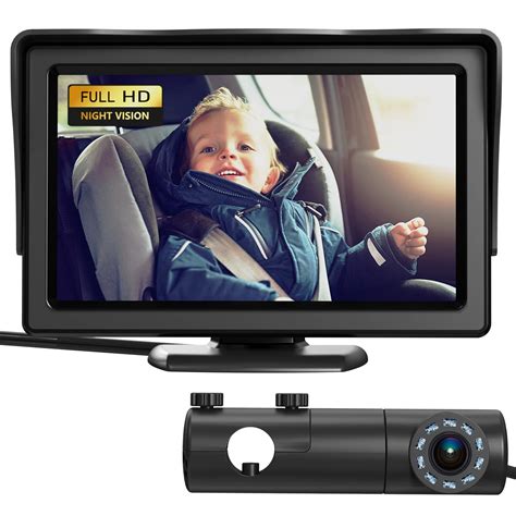Baby Car Camera, HD Display Baby Car Mirror with Night Vision Feature