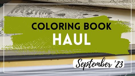 Coloring Book HAUL Adult Coloring YouTube