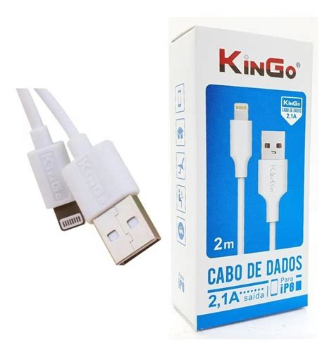 Kit 2 Cabos Usb Carregador Kingo P IPhone XR 2mt Rapido Top MercadoLivre