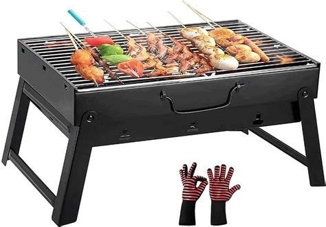 Pc Barbecue Grill Holzkohle Kochen Im Freien Tragbare Off