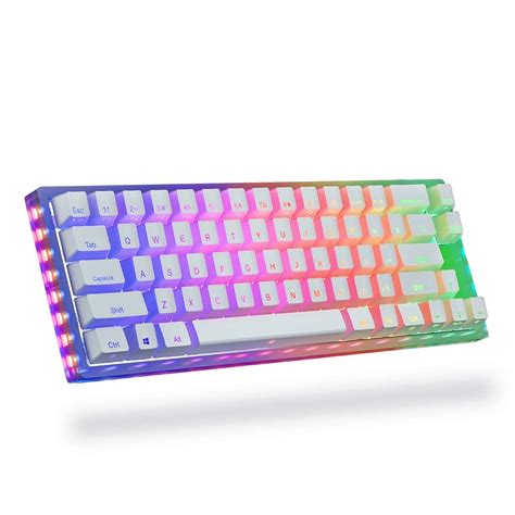 Buy Womier K66 60 Percent Keyboard, Hot Swappable Tyce-C Wired RGB Backlit Gateron Switch 60% ...