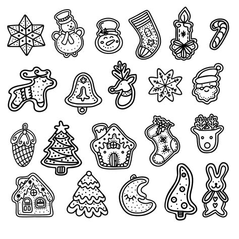 Premium Vector Collection Of Christmas Gingerbread Vector