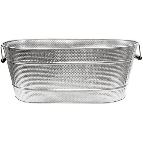 Tablecraft Brickhouse 1275 Gallon Stainless Steel Beverage Tub Gtss2313