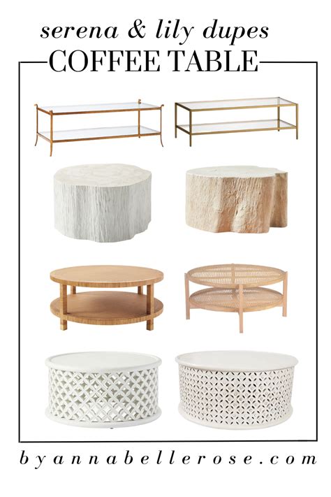 THE BEST SERENA AND LILY COFFEE TABLE DUPES YOULL LOVE