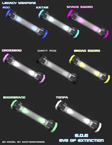 Legacy weapons by MasterEni2009 on DeviantArt