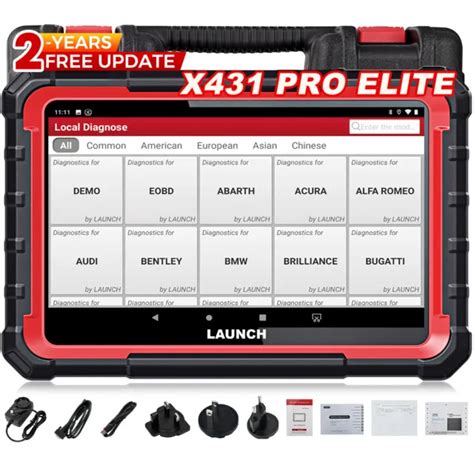 2024 LAUNCH X431 PRO ELITE Valise Diagnostic Auto Codage En Ligne De L