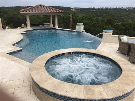 Unique Infinity Edge Pool Mediterranean Pool Austin By Fossil