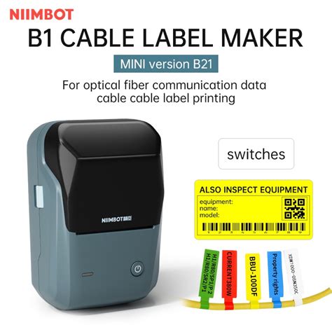 Impressora De Etiquetas Niimbot B1 Térmica Portátil Compatível