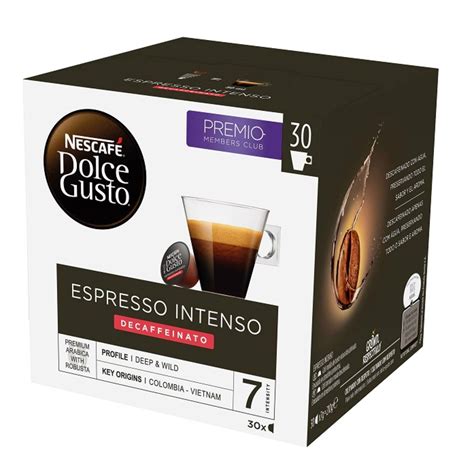 Cápsulas de Café Descafeinado Expresso Intenso Dolce Gusto