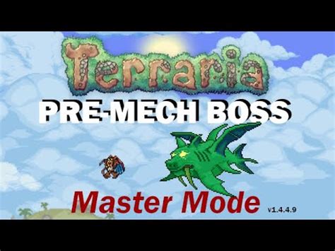 Pre Mech Duke Fishron Master Mode Youtube