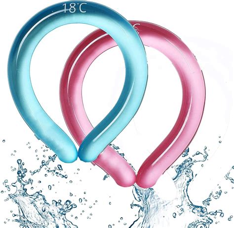 2 Pcs Ice Ring Neck Cooler Neck Cooling Tube Neck Coolers For Hot Weather Neck