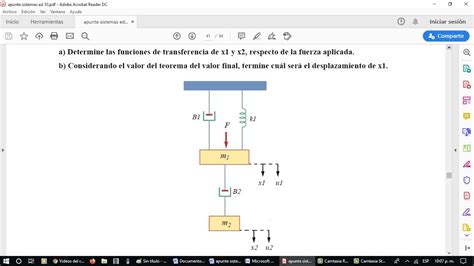 FunciÓn De Transferencia Masa Resorte Amortiguador Youtube