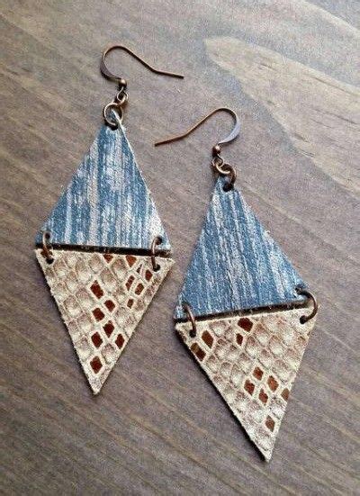 Pin By Sabina Pedriali On Bijoux Idee Diy Leather Earrings Handmade