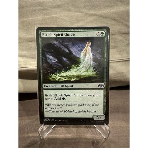 Mtg Dominaria Remastered Elvish Spirit Guide Shopee Thailand