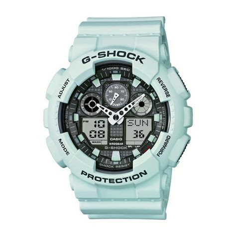 Casio Men S Xl Series G Shock Quartz 200m Wr Shock Resistant Resin Color Matte Foam White