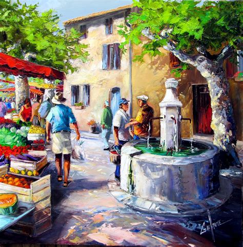 GUILLAUME Peinture Au Couteau Guillaume Jean Marc Peintre Provence