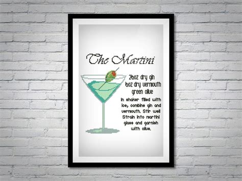 Buy 2 Get 1 FREE The Martini Cocktail Recipe Funny Quote Etsy