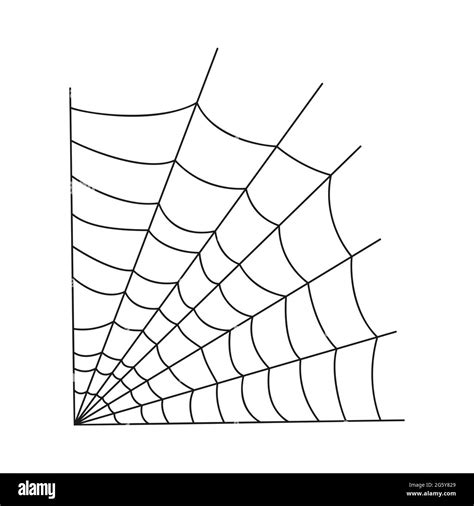 Cobweb Corner Isolated On White Background Spider Web Icon Design