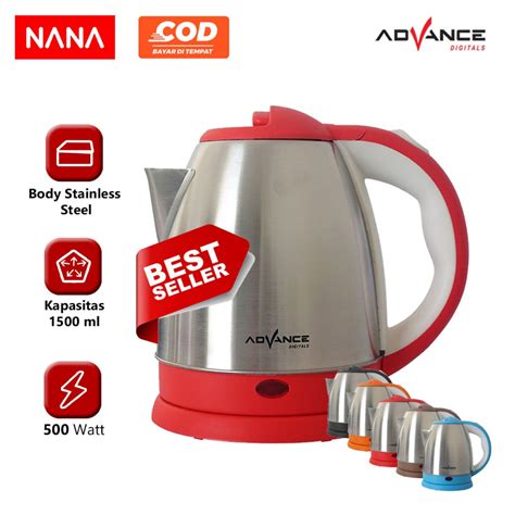 Jual NANA Advance Teko Listrik Stainless Steel 1 5 Liter AK 151