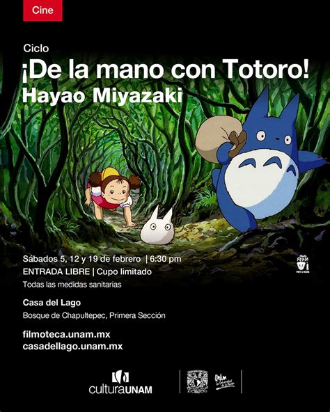 Las Animaciones De Hayao Miyazaki Llegan A La De Casa Del Lago UNAM