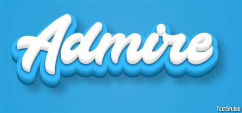 Admire Text Effect and Logo Design Word