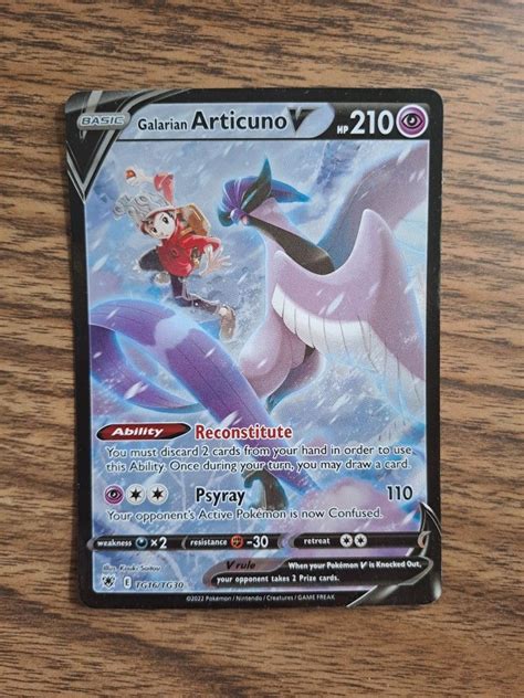 Galarian Articuno V TG Trainer Gallery Ultra Rare Pokemon Card Astral