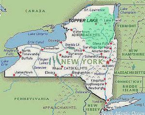 Adirondack Mountains Map New York - Tourist Map Of English