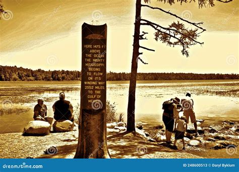 The Headwaters Of The Mississippi River At Lake Itasca In Minnesota