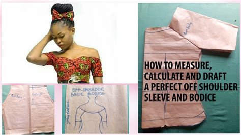 HOW TO MAKE AN OFFSHOUDER BLOUSE AND SLEEVE PATTERN DRAFTING TUTORIAL