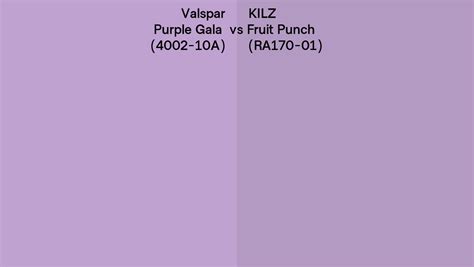 Valspar Purple Gala A Vs Kilz Fruit Punch Ra Side By