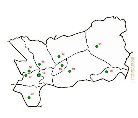 Mapa del departamento de Zacapa Tamaño completo Gifex