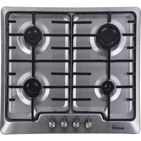 PROCOOK PLAQUE DE CUISSON 4 FEUX 60 CM INOX Au Meilleur Prix En