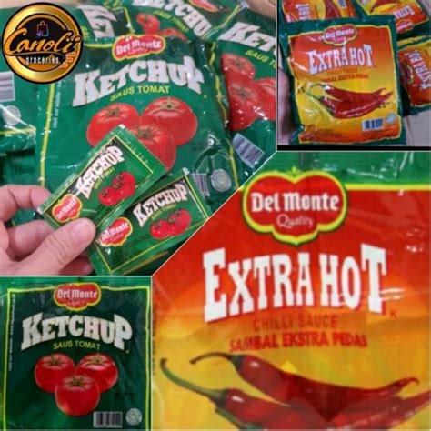Jual Saus Del Monte Sachet Extra Hot Dan Tomat Sachet Shopee Indonesia